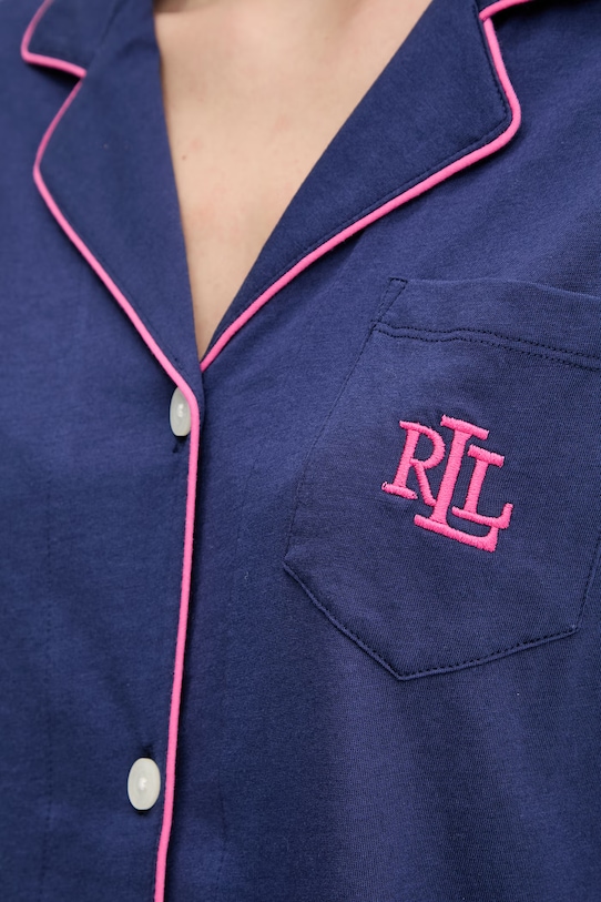 Pyžamo Lauren Ralph Lauren ILN12504 tmavomodrá
