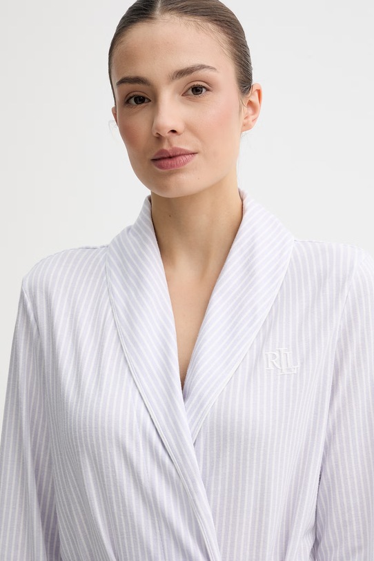 Lauren Ralph Lauren szlafrok damski bawełniany fioletowy ILN42498
