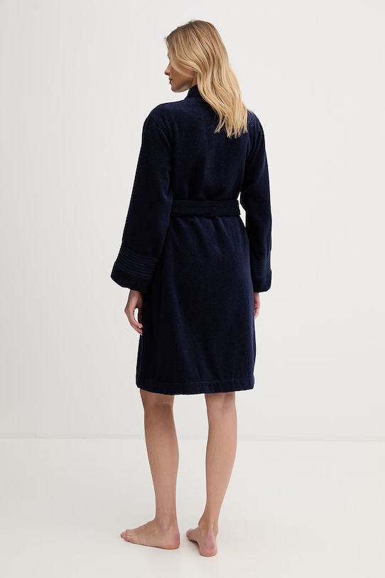 Lauren Ralph Lauren szlafrok frotte damski bawełniany ILN42505 granatowy SS26