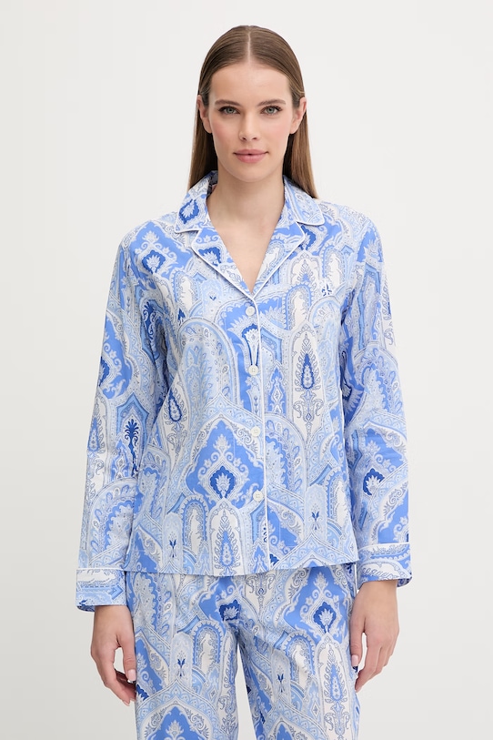 Pyžamo Lauren Ralph Lauren ILN72489 modrá SS26