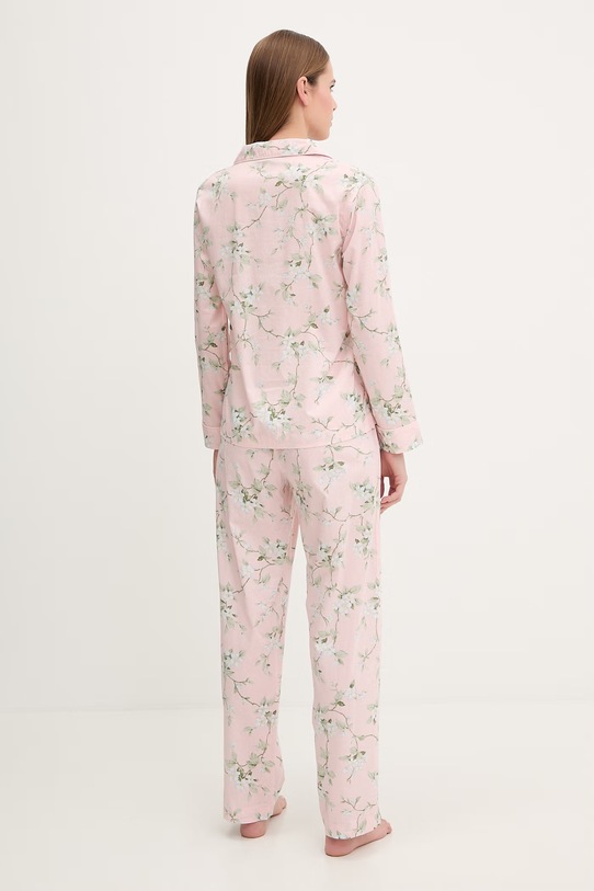 Pyžamo Lauren Ralph Lauren ružová ILN92493
