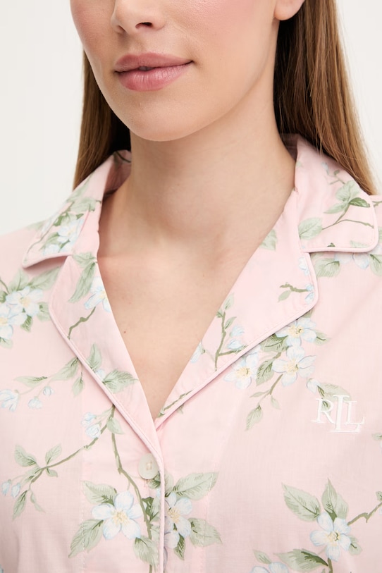 Pyžamo Lauren Ralph Lauren ILN92493 ružová