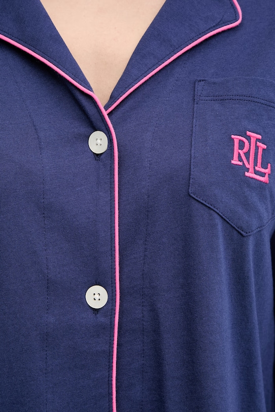 Pyžamo Lauren Ralph Lauren ILN92504 tmavomodrá