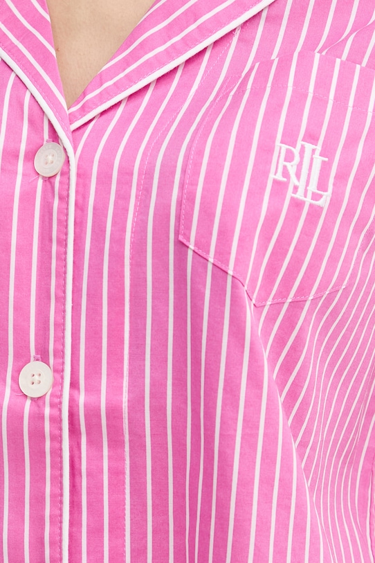 Lauren Ralph Lauren dvojdielne pyžamo dámske s bavlnou ILN12506 ružová