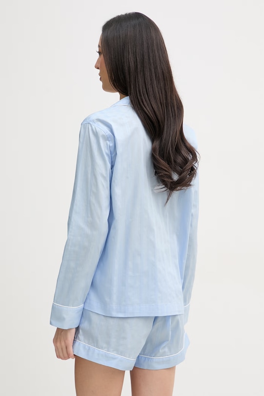 Lauren Ralph Lauren πυτζάμες δύο τεμαχίων γυναικείες βαμβακερές ILN12507 μπλε SS26