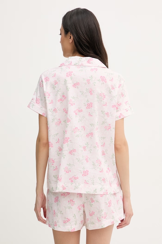 Oblečení Lauren Ralph Lauren dvoudílné pyžamo dámské s viskózou ILN12512 růžová