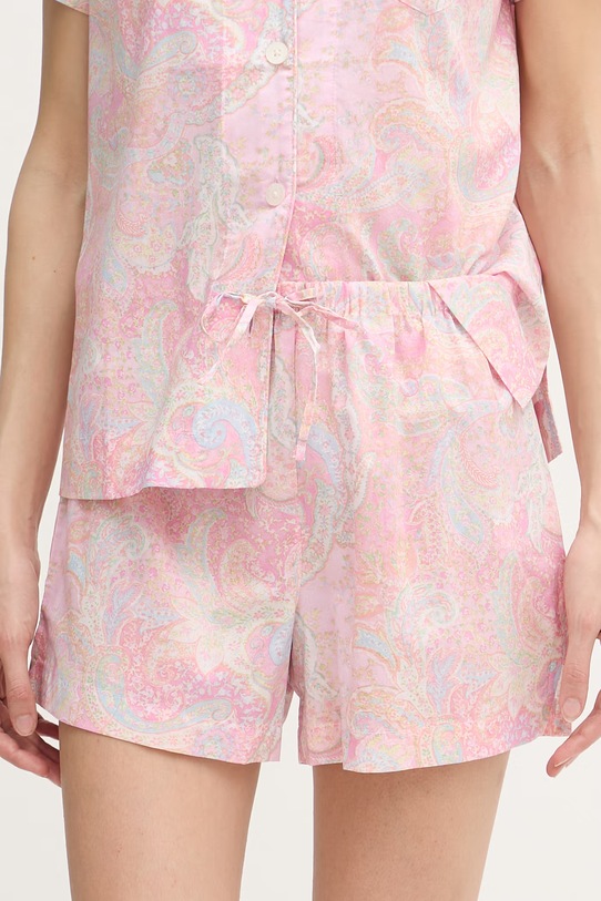 Lauren Ralph Lauren пижама от две части дамска с вискоза ILN12512 розов SS26