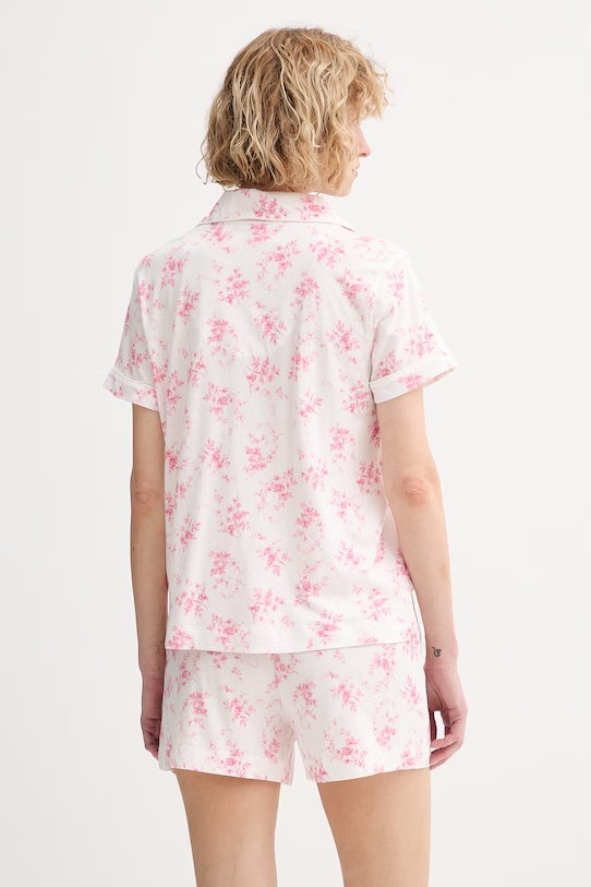 Oblečenie Lauren Ralph Lauren dvojdielne pyžamo dámske s viskózou ILN12519 biela