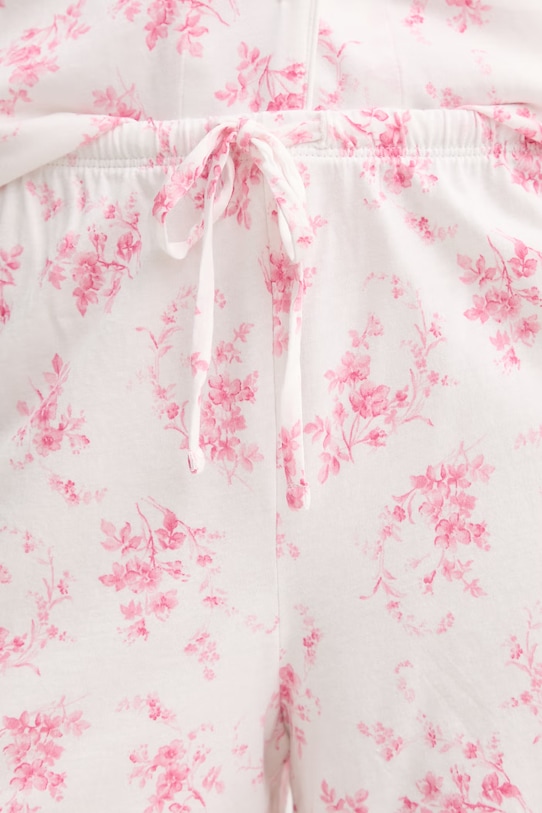 Lauren Ralph Lauren dvojdielne pyžamo dámske s viskózou ILN12519 biela