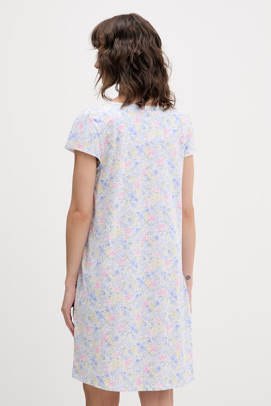 Oblečenie Lauren Ralph Lauren nočná košieľka dámska s viskózou ILN22515 modrá