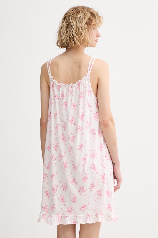 Lauren Ralph Lauren nočná košieľka dámska s viskózou ILN22519 biela SS26