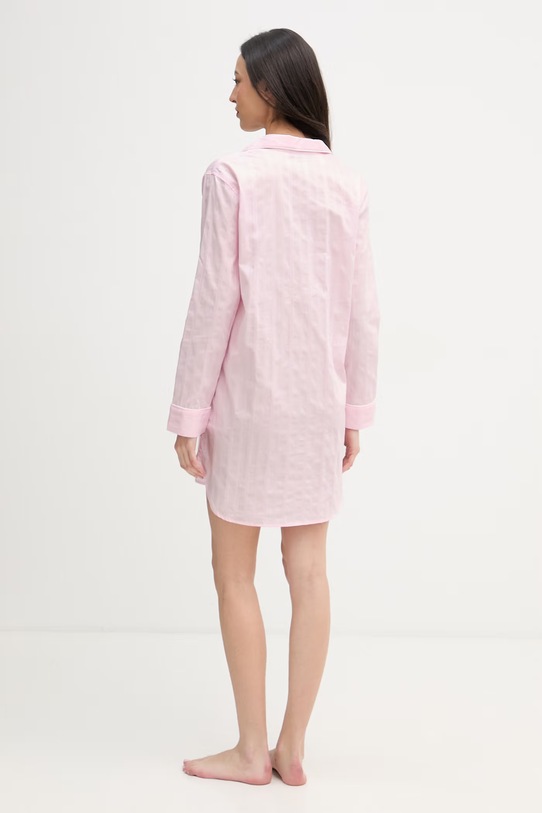 Lauren Ralph Lauren nočná košieľka dámska bavlnená ILN32507 ružová SS26