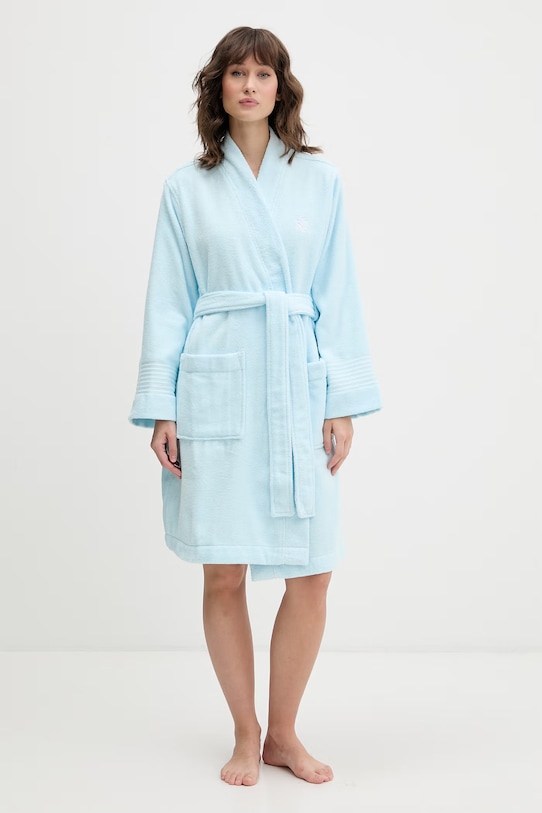 Lauren Ralph Lauren froté župan dámsky bavlnený ILN42511 modrá SS26
