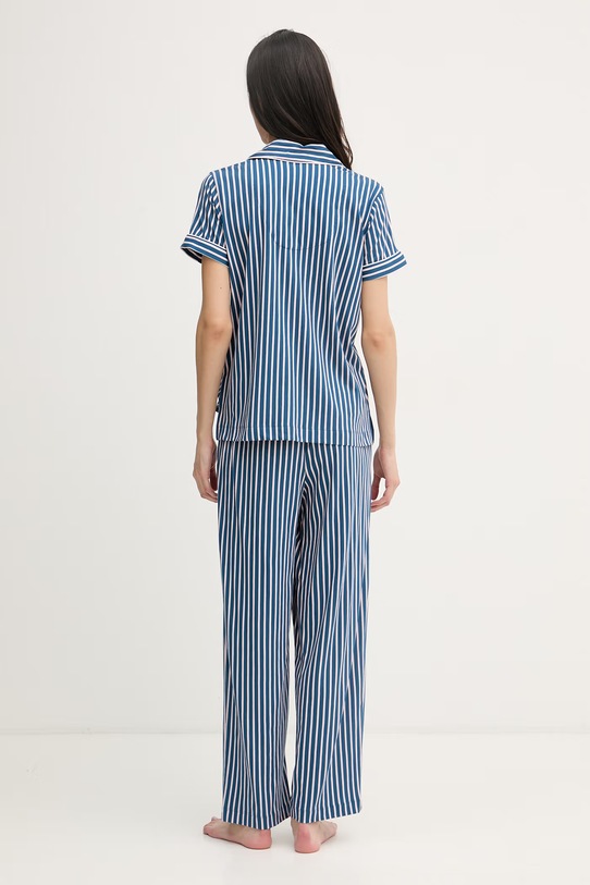 Oblečení Lauren Ralph Lauren dvoudílné pyžamo dámské s bavlnou ILN72519 námořnická modř