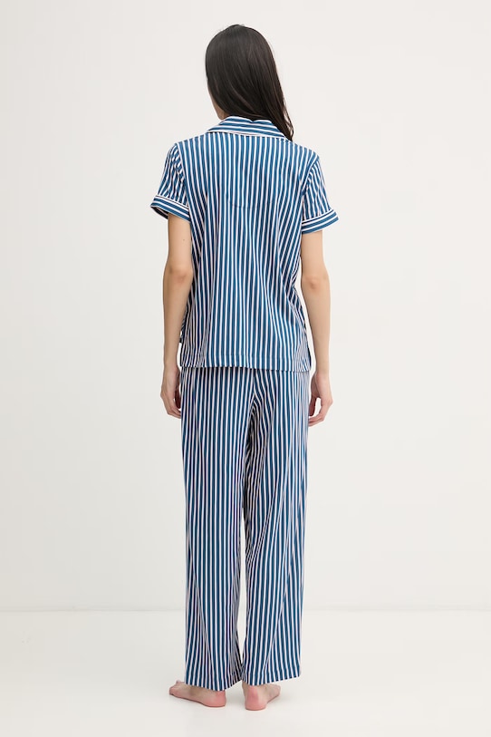 Oblečení Lauren Ralph Lauren dvoudílné pyžamo dámské s bavlnou ILN72519 námořnická modř
