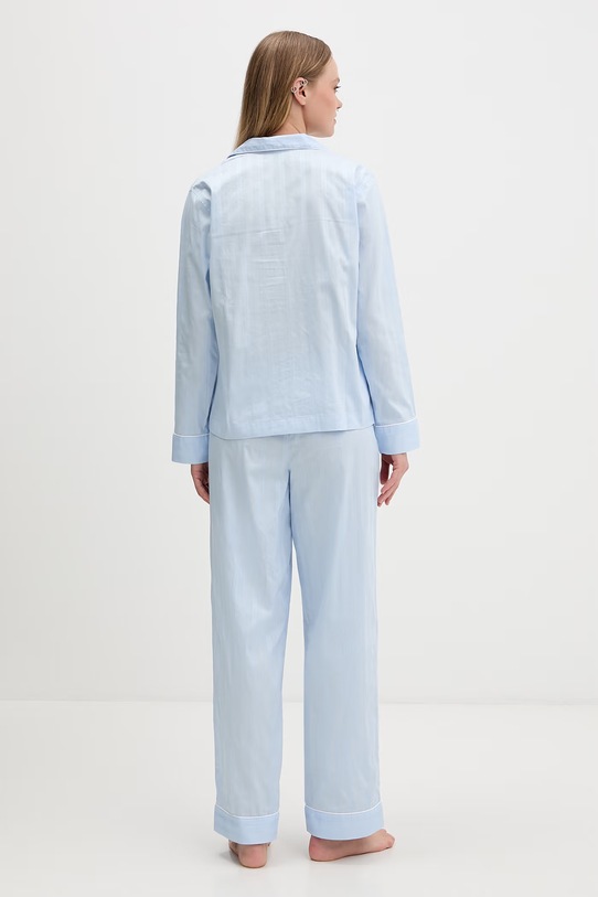 Lauren Ralph Lauren piżama damska bawełniana niebieski ILN92507