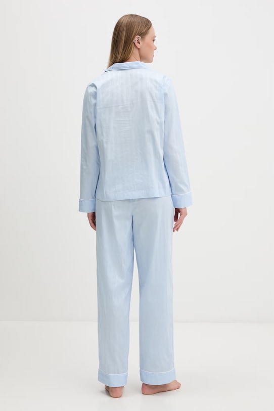 Lauren Ralph Lauren piżama damska bawełniana niebieski ILN92507