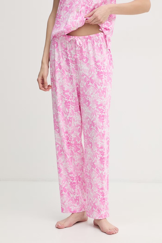 Lauren Ralph Lauren dvojdielne pyžamo dámske s bavlnou ružová ILN92509