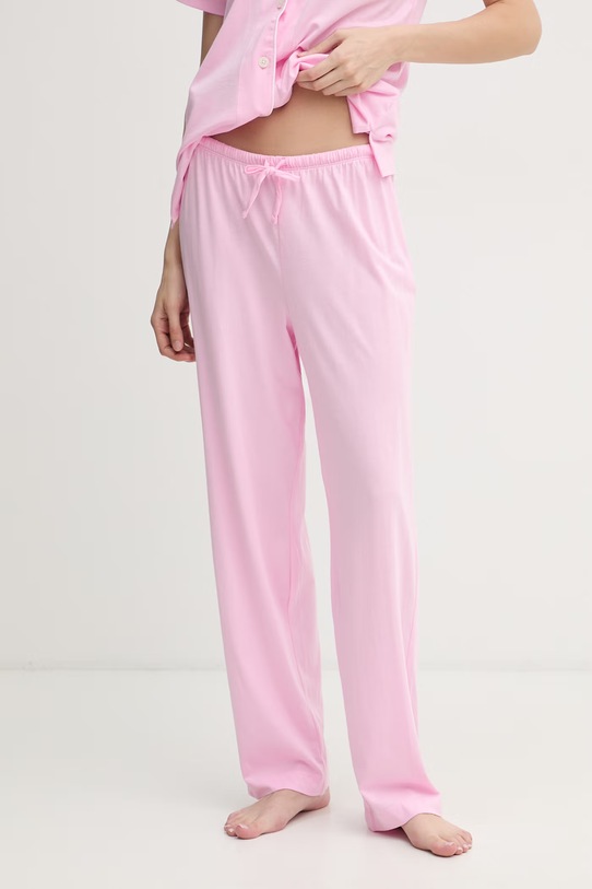 Lauren Ralph Lauren пижама от две части дамска с памук розов ILN92509