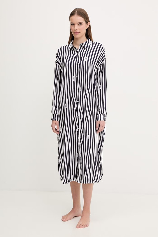 Nočná košeľa Dkny látka tmavomodrá YI00099