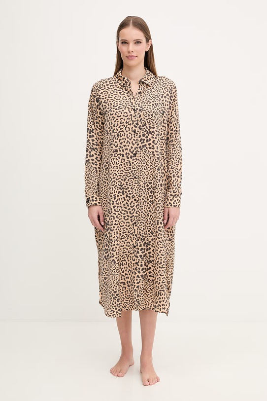 Nočná košeľa Dkny látka béžová YI00099