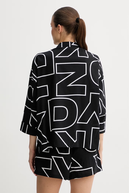 DKNY piżama damska z wiskozy YI50100 czarny SS26