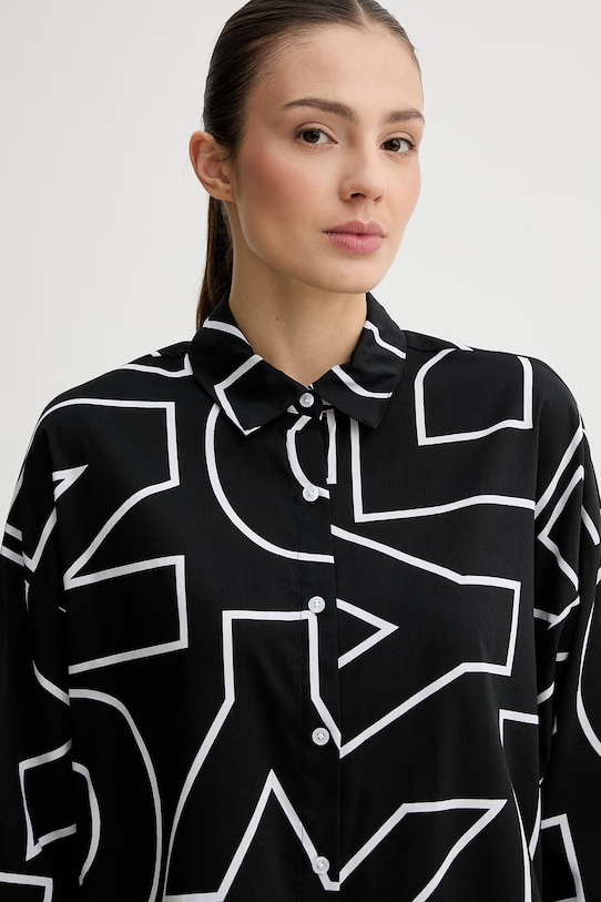 Odzież DKNY piżama damska z wiskozy YI50100 czarny