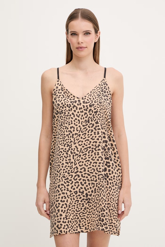 Dkny koszula nocna tkanina beżowy YI60099