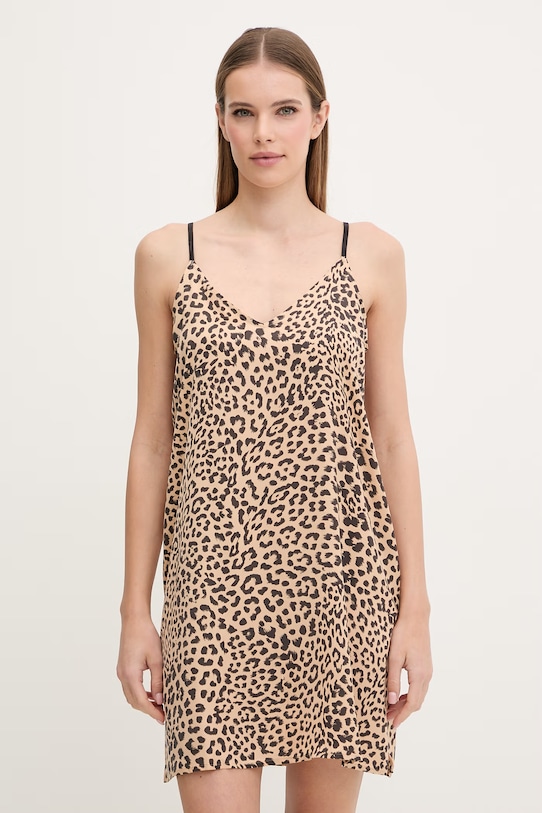 Dkny koszula nocna tkanina beżowy YI60099