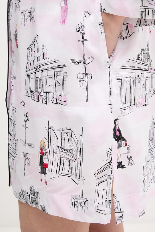 DKNY nočná košieľka dámska s viskózou biela YI00108