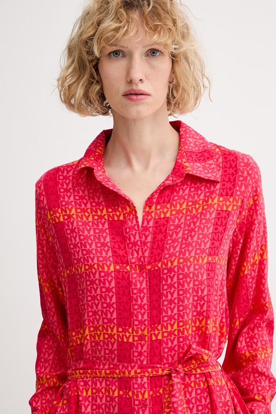 DKNY koszula nocna damska z wiskozy różowy YI00113