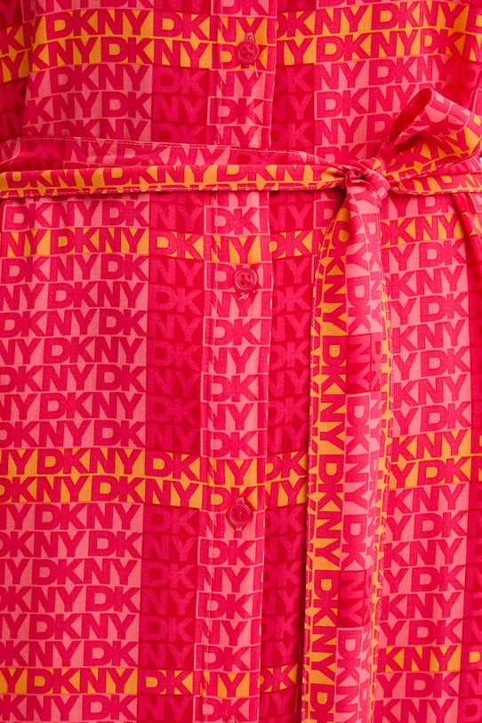 DKNY nočná košieľka dámska z viskózy YI00113 ružová