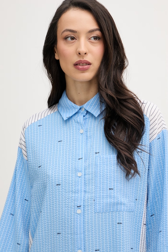 Odzież DKNY koszula nocna damska z wiskozą YI30110 niebieski