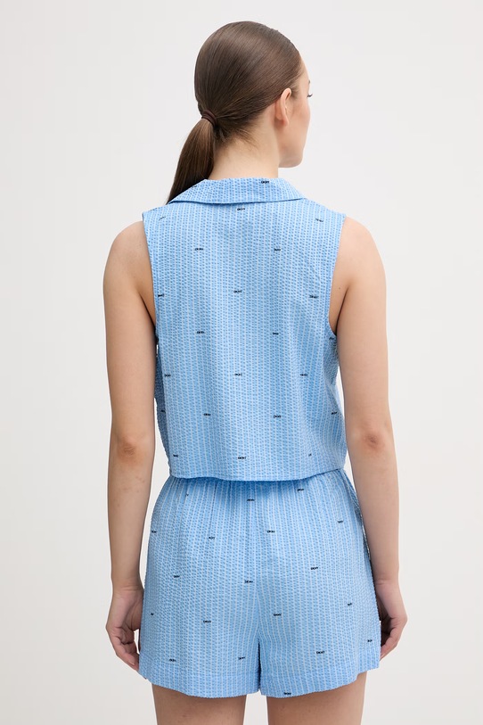 DKNY piżama damska z wiskozy niebieski YI50110