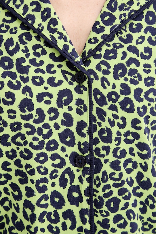 DKNY dvoudílné pyžamo dámské s viskózou YI50112 zelená