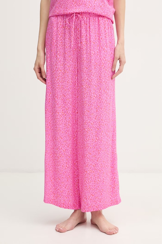 DKNY Пижама от две части дамска от вискоза розов YI70113