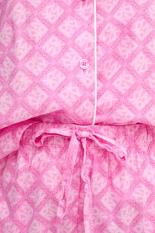 DKNY piżama damska z bawełny YI80108 różowy