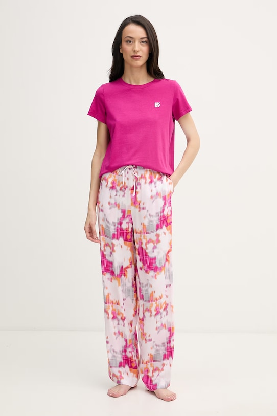 DKNY piżama dwuczęściowa damska różowy YI80113