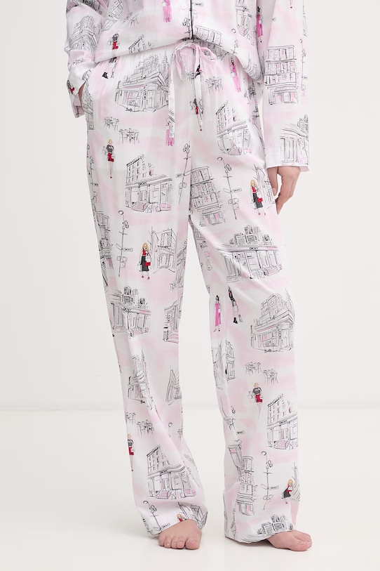 Odzież DKNY piżama damska z bawełną YI90108 biały