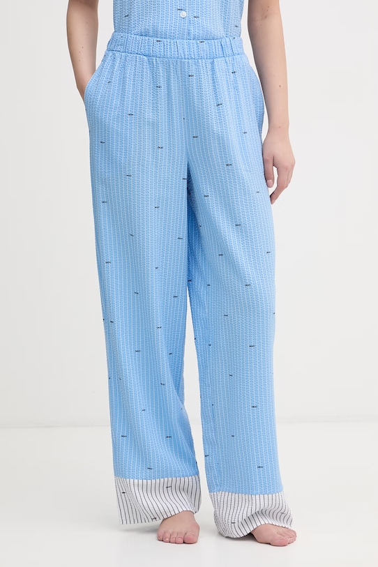 Oblečení DKNY dvoudílné pyžamo dámské s viskózou YI90110 modrá