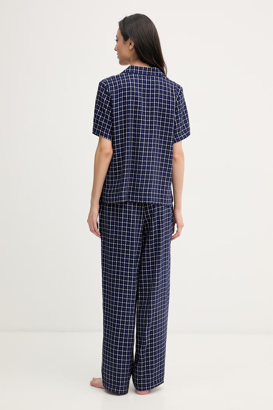 Odzież DKNY piżama dwuczęściowa damska z wiskozą YI90110 granatowy
