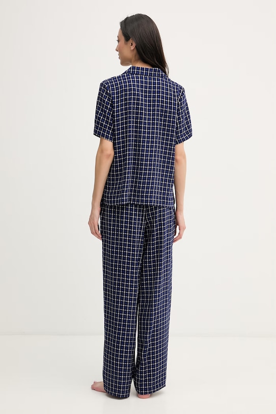 Odzież DKNY piżama dwuczęściowa damska z wiskozą YI90110 granatowy