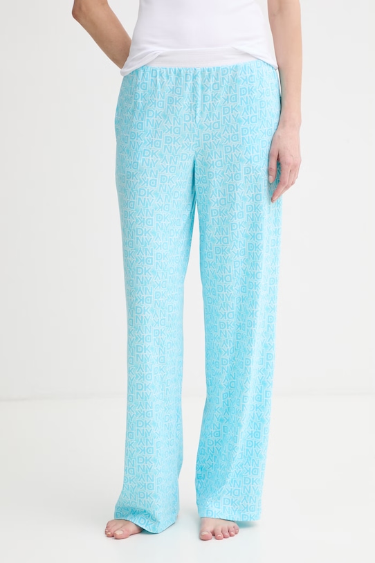 DKNY пижама от две части дамска с вискоза YI90112 тюркоазен SS26