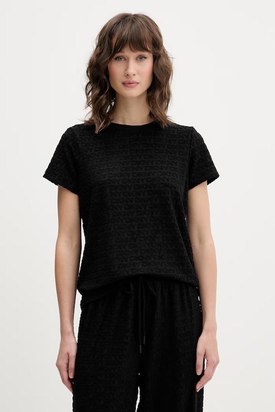 DKNY piżama dwuczęściowa damska YI90117 czarny SS26