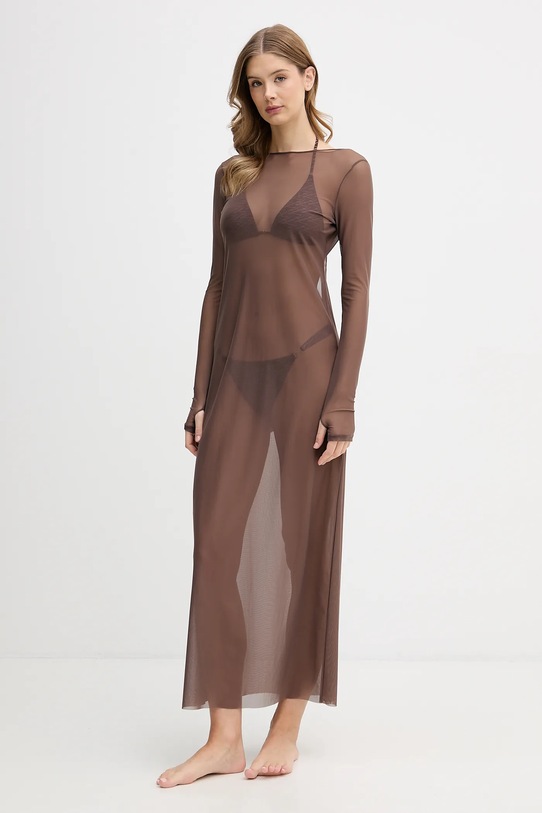 Bond Eye sukienka plażowa Planet friendly brązowy BOUND731