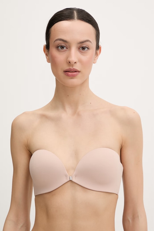 Calvin Klein Underwear biustonosz bezszwowy beżowy LV00QF8413