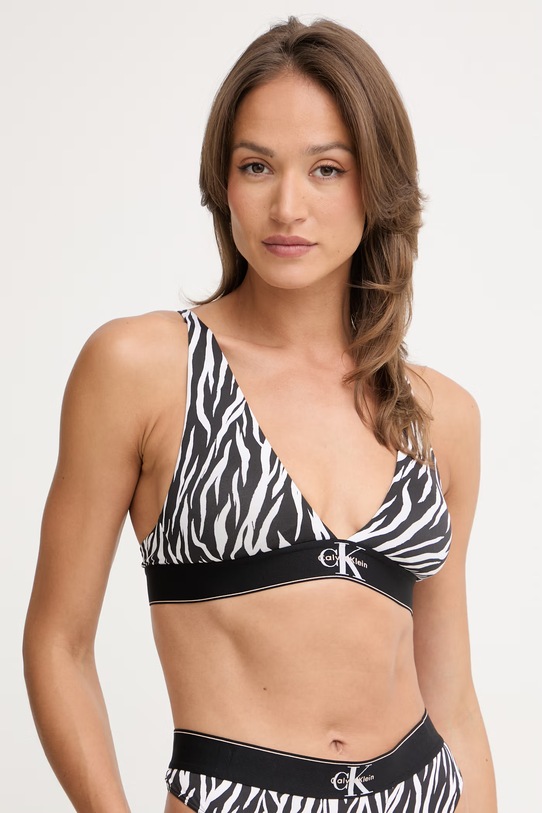 Calvin Klein Underwear biustonosz trójkątny czarny LV00QF8703