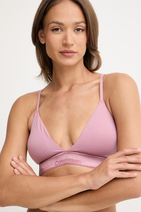 Ruházat Calvin Klein Underwear háromszöges melltartó LV00QF8825 rózsaszín