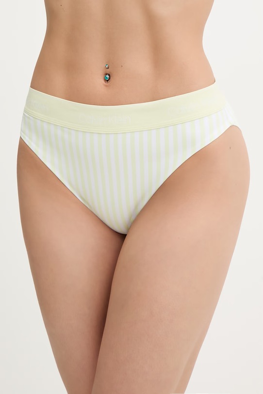 Calvin Klein chiloți de baie pentru femei verde LV00Q61132