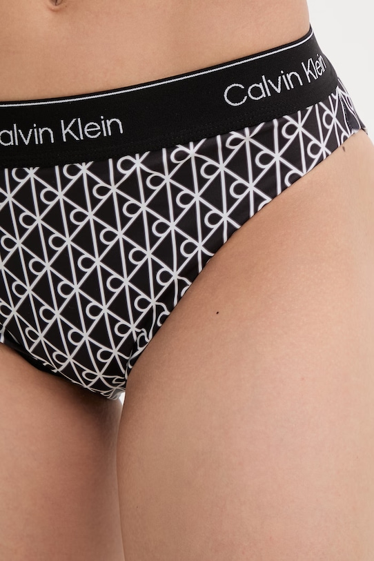 Calvin Klein mutandine da spiaggia da donna nero LV00Q61132